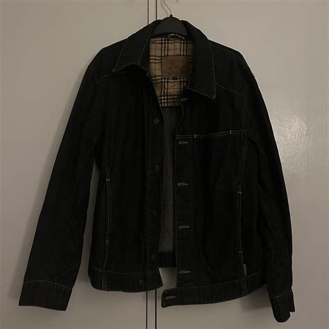 burberry denim jackets at ebay|vintage Burberry denim jacket.